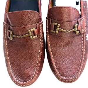 Cole Haan Somerset Link Bit Brown Driving Moc Loafers C25979 Mens Size 10 EUC
